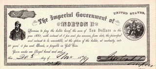 Norton’s private currency, accepted chiefly at bars and restaurants that indulged him. (Image: Public domain)